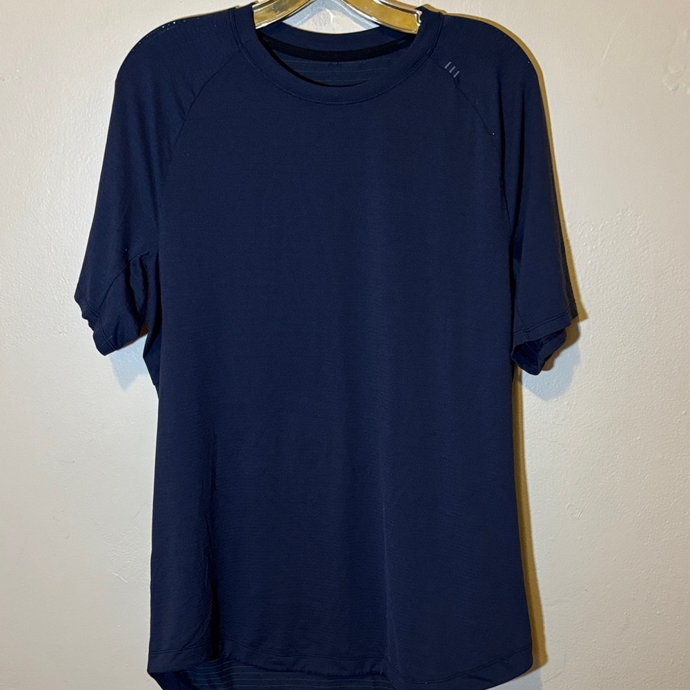 lululemon athletica Deep Blue Short Sleeve Tee